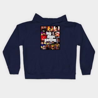 Big Dogs Gaming - GTA Game Cover Kids Hoodie